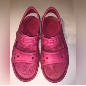 CROCS Pink Sandals Vibrant Perforated Design